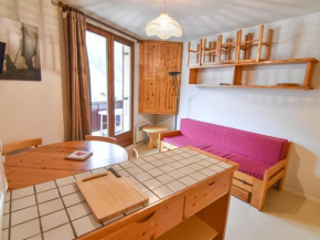 Studio cabine cosy pour 3 pers, proche télésiège, balcon, parking, ski et golf à Valloire - FR-1-263-127